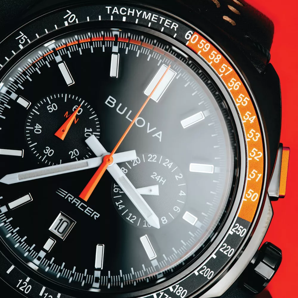 Bulova Racer Chronograph Watch 42mm