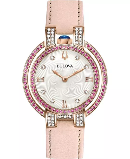 Bulova Rubaiyat Pink Sapphires watch 35mm
