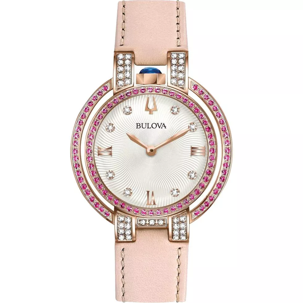 Bulova Rubaiyat Pink Sapphires watch 35mm
