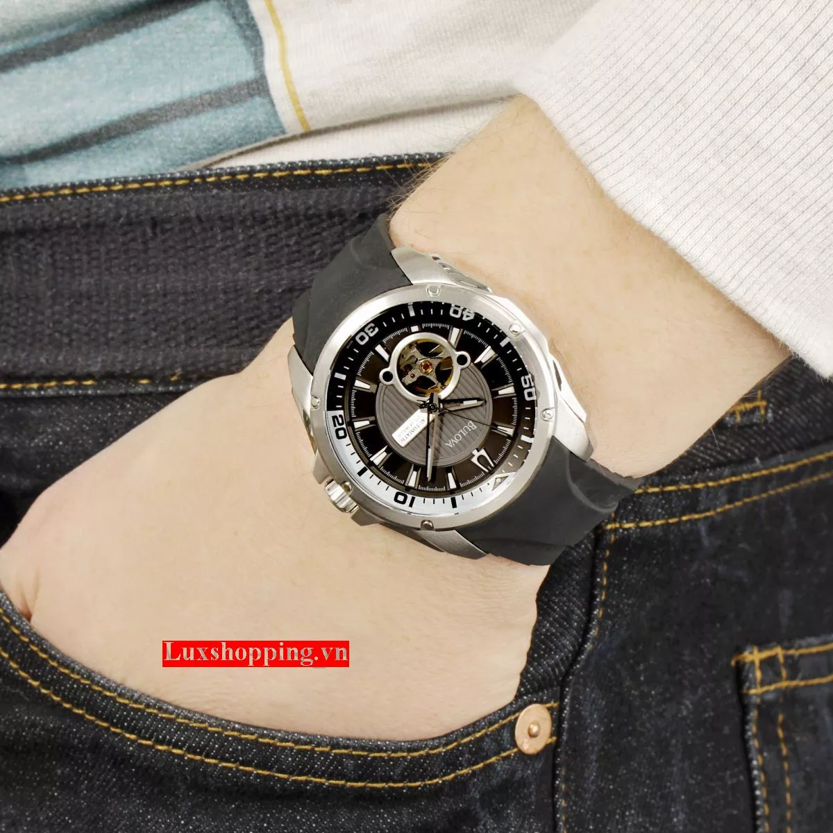 BULOVA Series 120 Mechanical Automatic Watch 46mm