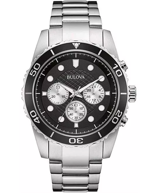 Bulova Sport Chronograph Watch 44mm 