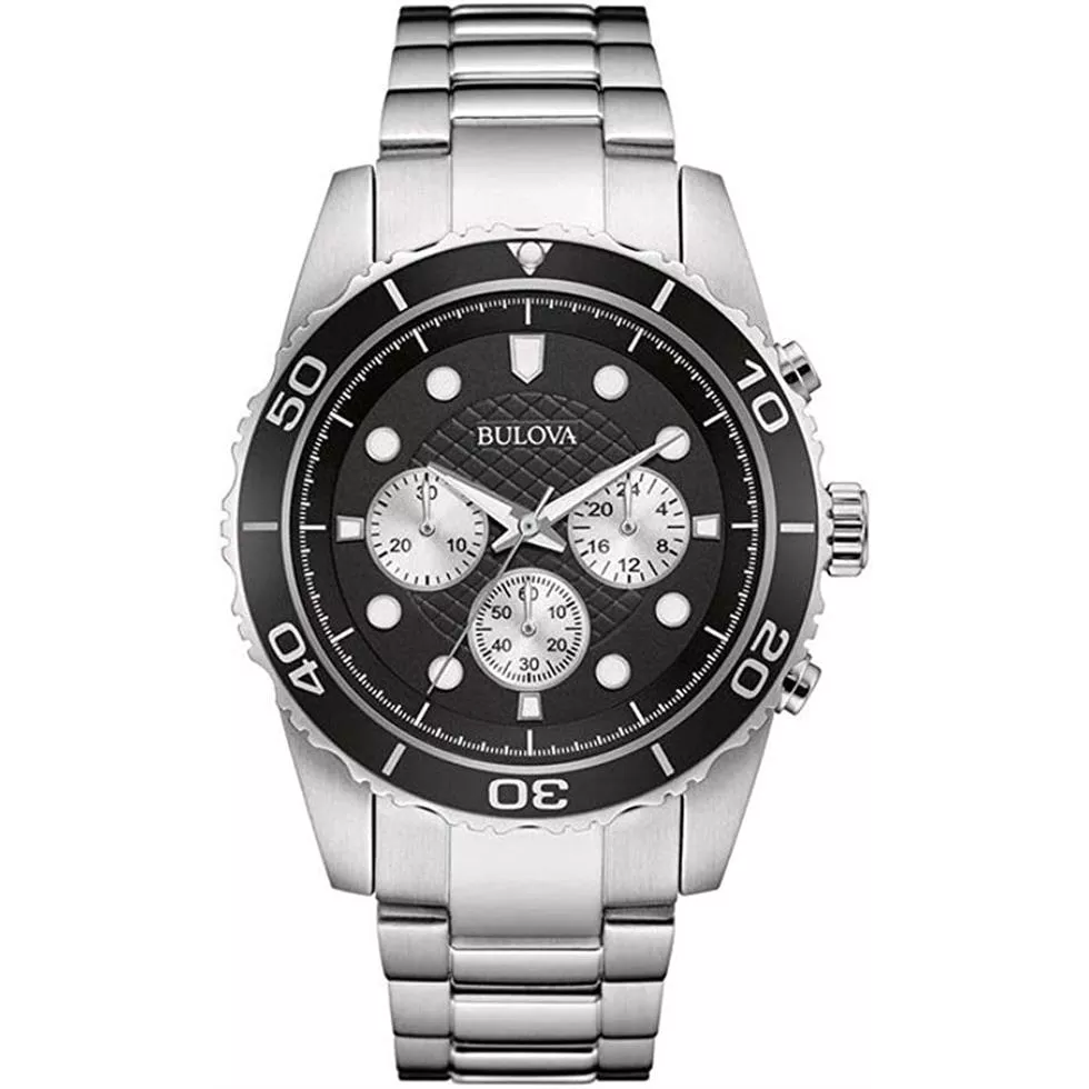 Bulova Sport Chronograph Watch 44mm 