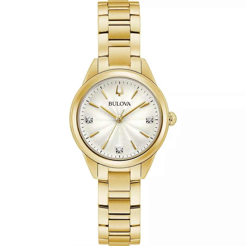 Bulova Sutton Diamond-Accent Watch 28mm