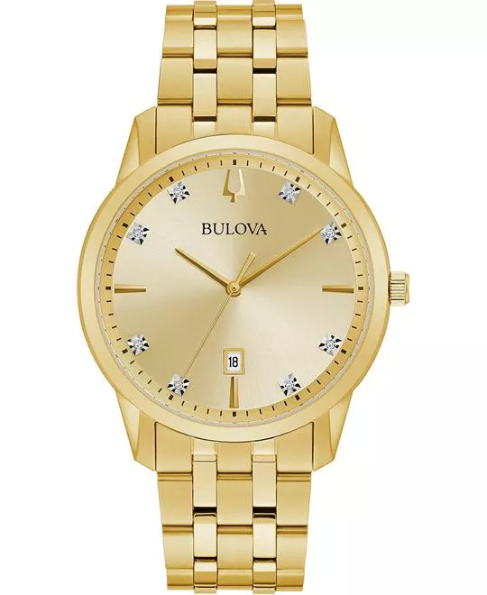 Bulova Sutton Diamond-Accent Watch 40mm