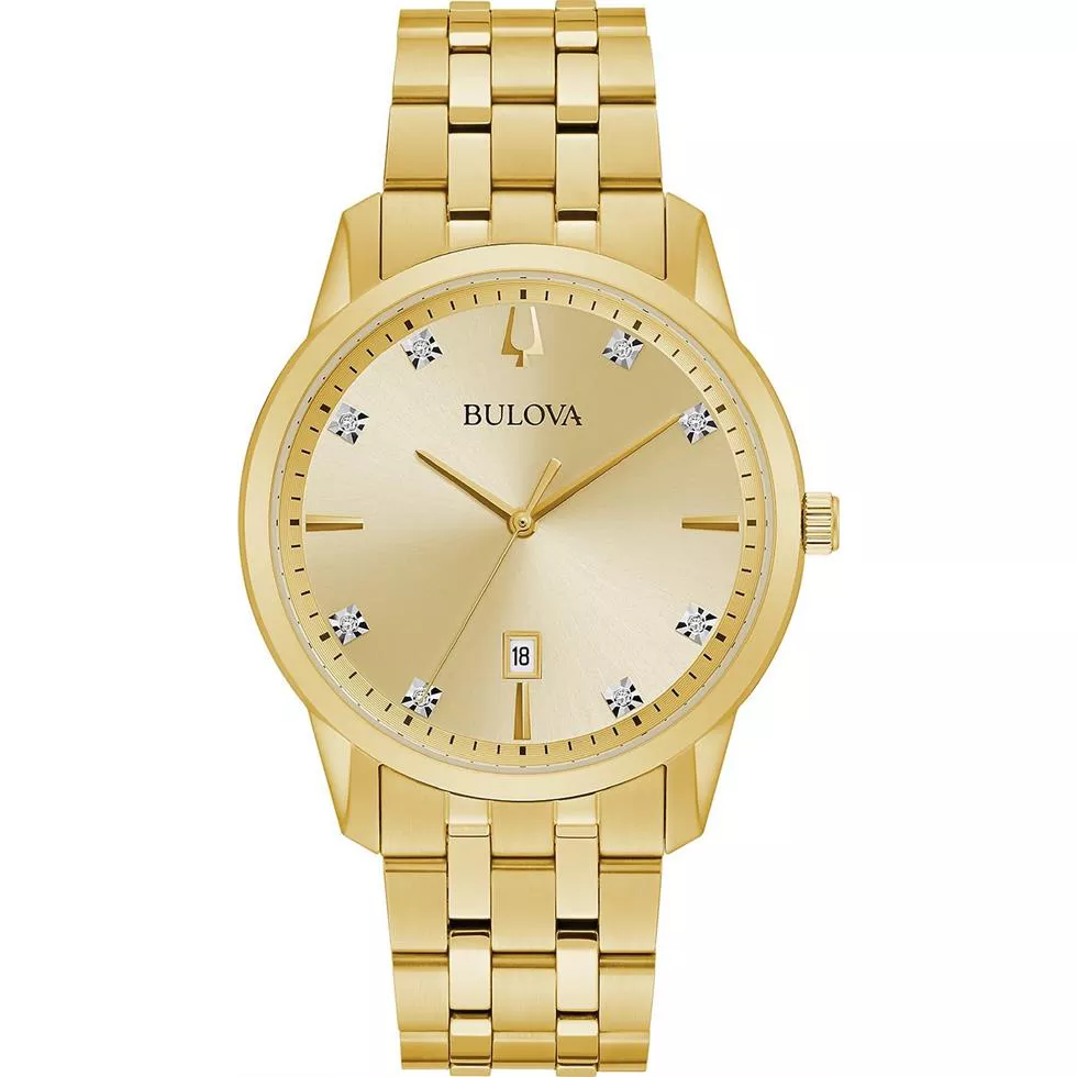 Bulova Sutton Diamond-Accent Watch 40mm