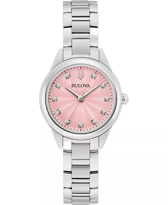 Bulova Sutton Diamond Pink Watch 28mm