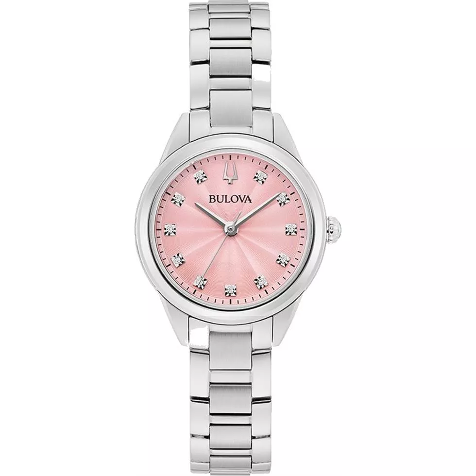 Bulova Sutton Diamond Pink Watch 28mm