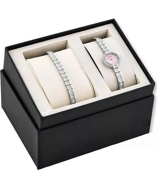 Bulova Swarovski Ladies Watch Box Set 21.5mm