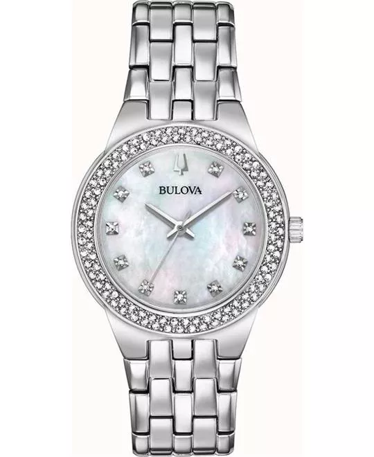 Bulova Crytal Ladies Watch 33mm