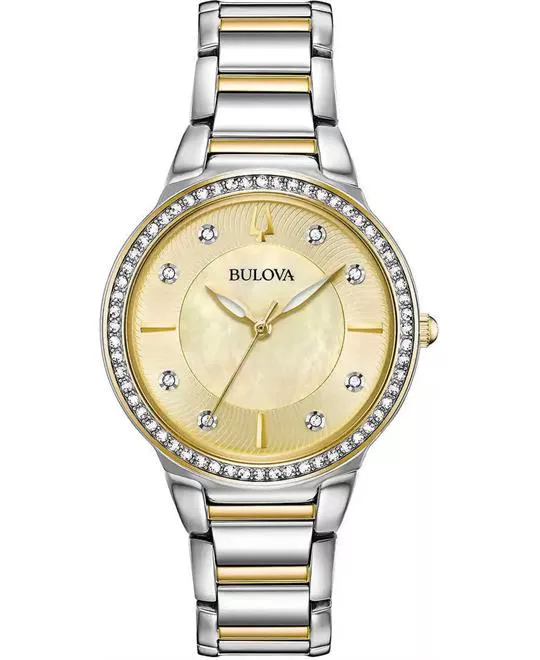 Bulova Two-Tone Stainless Steel Watch 32MM