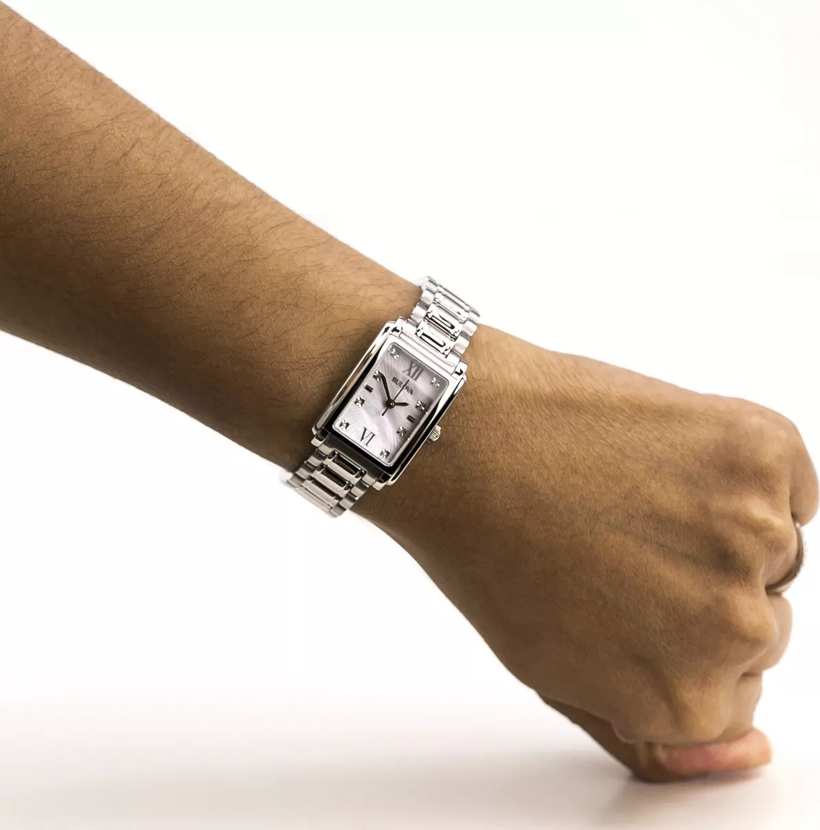 Bulova Diamond Women's Watch 35x23mm 