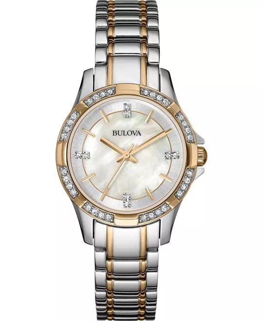 Bulova Quartz Crystal Women's Watch 30mm