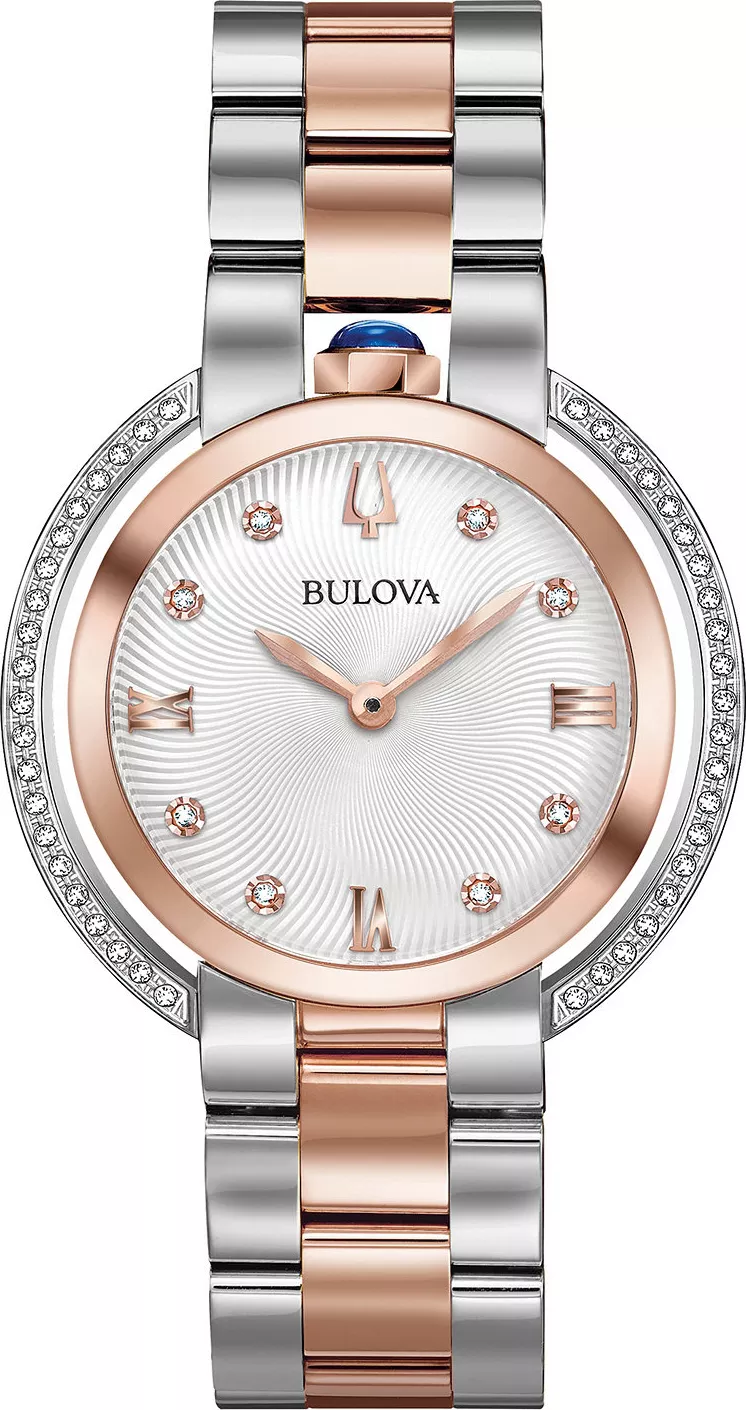 MSP: 74672 Bulova Rubaiyat Diamond Watch 35mm 27,290,000
