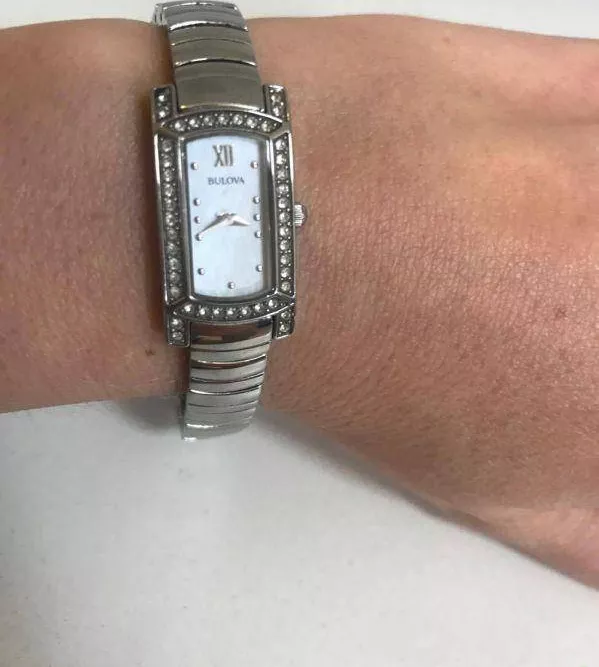 Bulova Crystal Women's Watch 18x15mm 