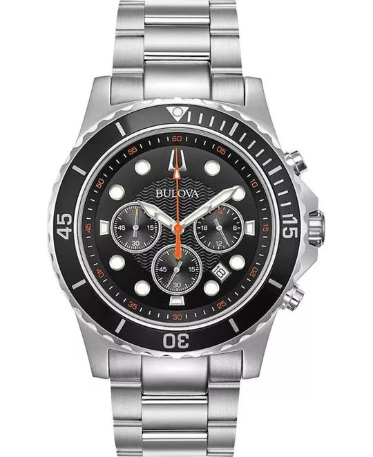 Bulova Dress Chronograph Rotating Watch 42mm