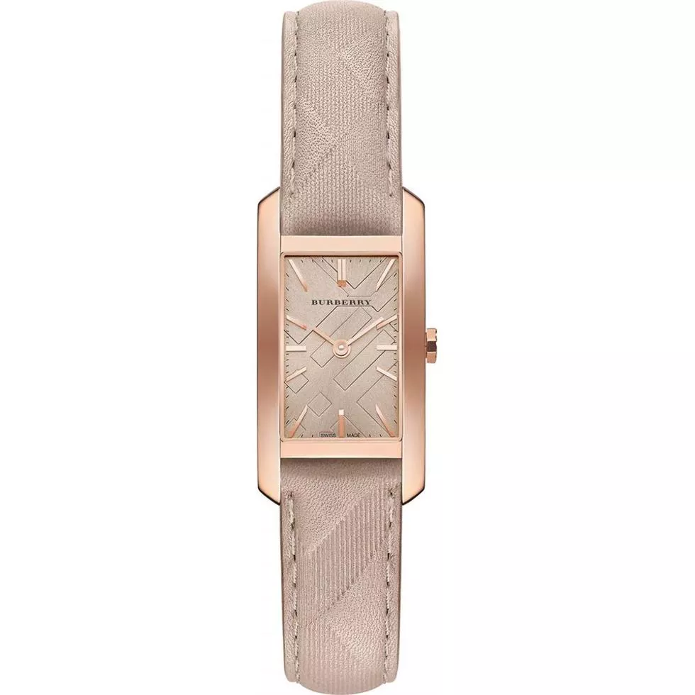 Burberry Beige Calfskin Synthetic Sapphire Women's Watch 20mm
