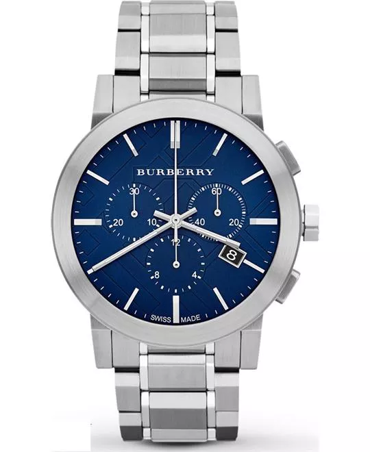 BURBERRY Chronograph Blue Men's Watch 42mm