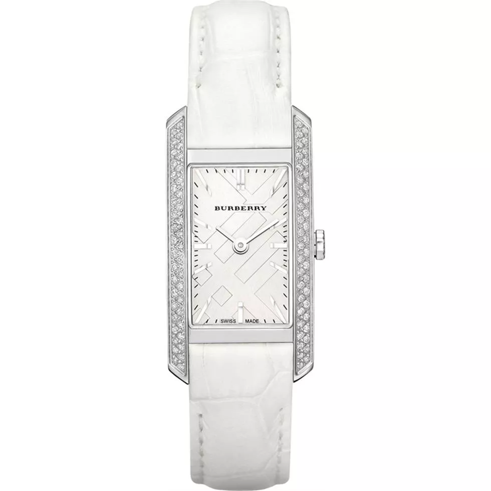 Burberry London Diamond Silver Watch 20mm