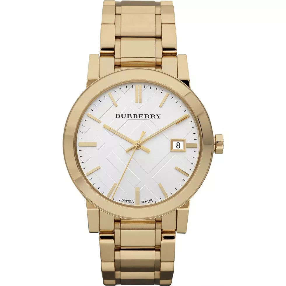Burberry The City Men's Swiss Gold Stainless Watch 38mm