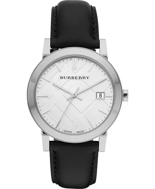 Burberry The City Men's Swiss Leather Strap 38mm
