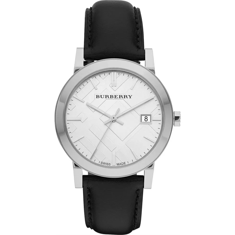 Burberry The City Men's Swiss Leather Strap 38mm