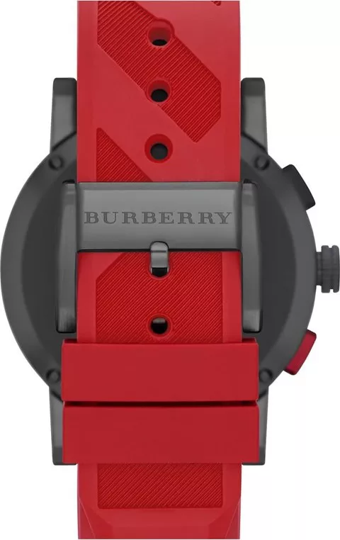 Burberry The City Men's Chronograph Rubber Watch 42mm