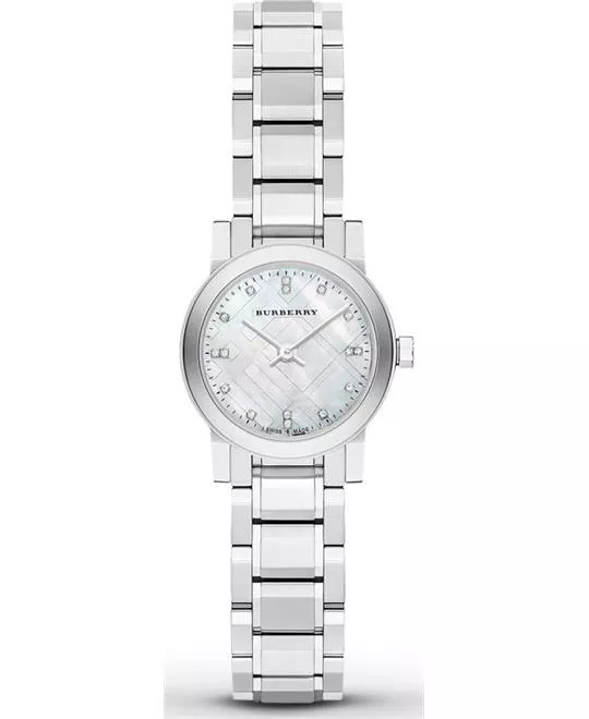 Burberry Mother of Pear Diamond Set Watch 26mm
