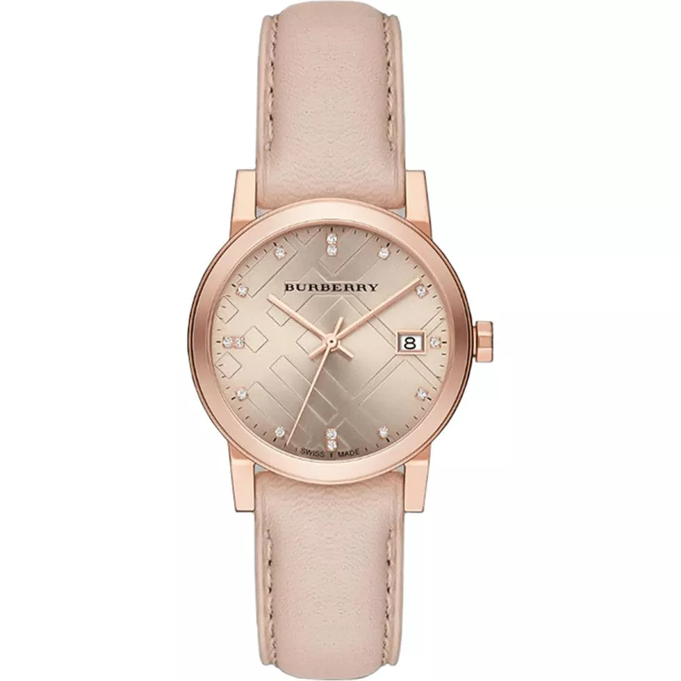 Burberry Rose Gold Ion-plated Ladies Watch 34mm