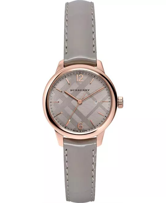 Burberry Round Gray Strap Timepiece 32mm