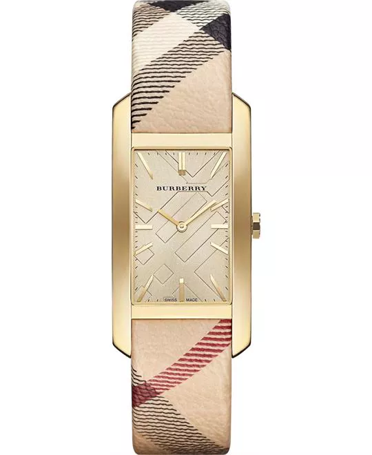Burberry Stainless Steel Case Leather Watch 25mm 