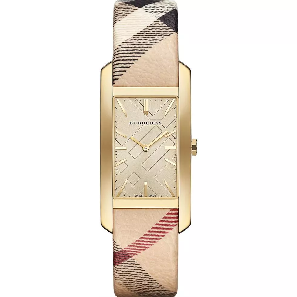 Burberry Stainless Steel Case Leather Watch 25mm 