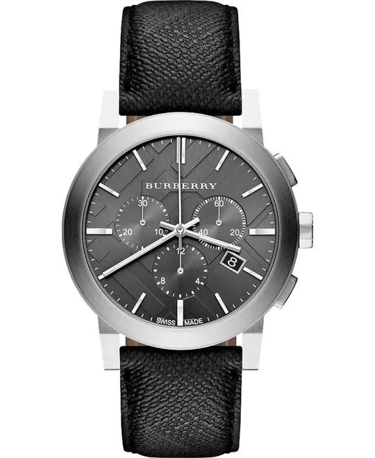 Burberry Swiss Chronograph Beat Check Unisex Watch 42mm