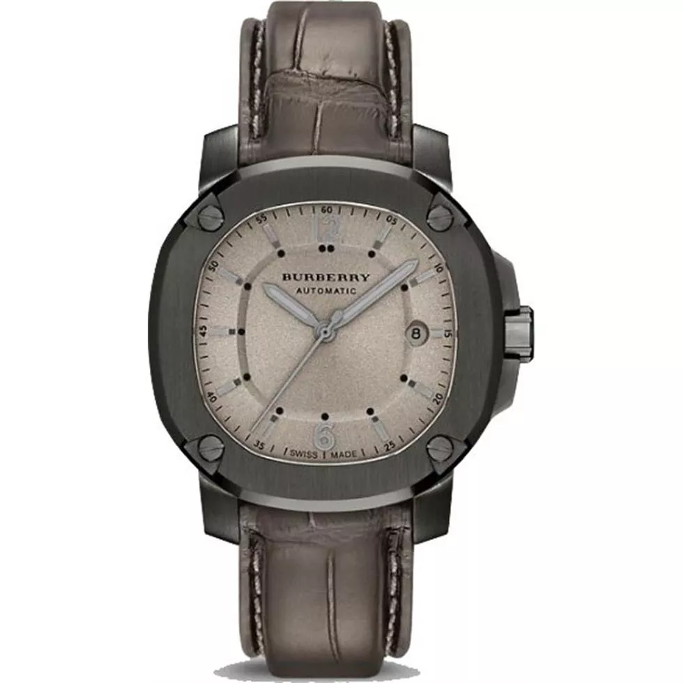 Burberry The Britain Grey Dial Automatic Mens Watch 43mm 