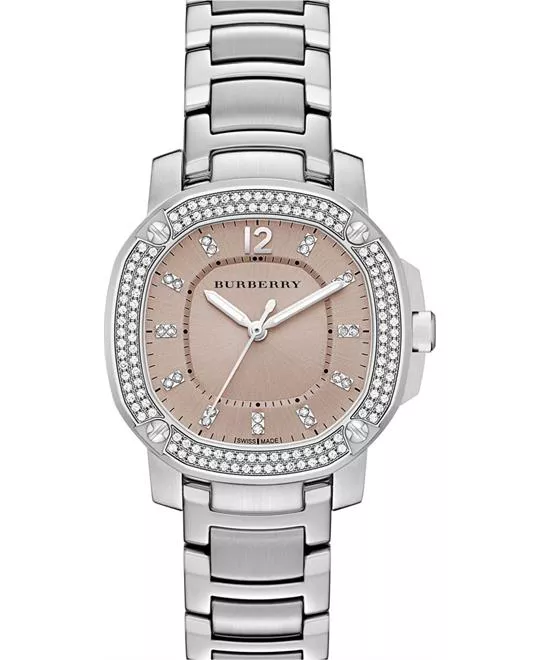 Burberry The Britain Stainless & Diamond Watch 34mm