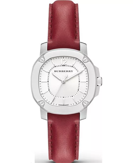 Burberry The Britain Women's  Red Calf  Watch 34mm