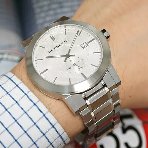 BURBERRY The City Silver Watch 42mm