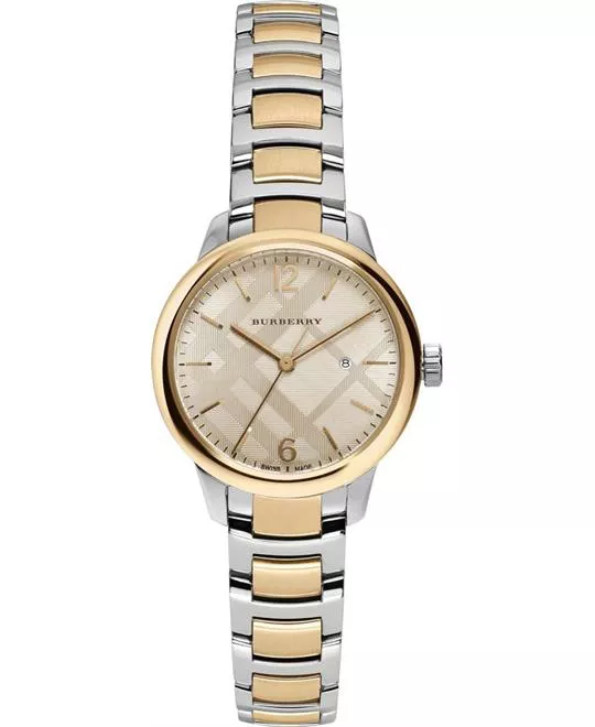 Burberry The Classic Round TwoTone Womens Watch 32mm 