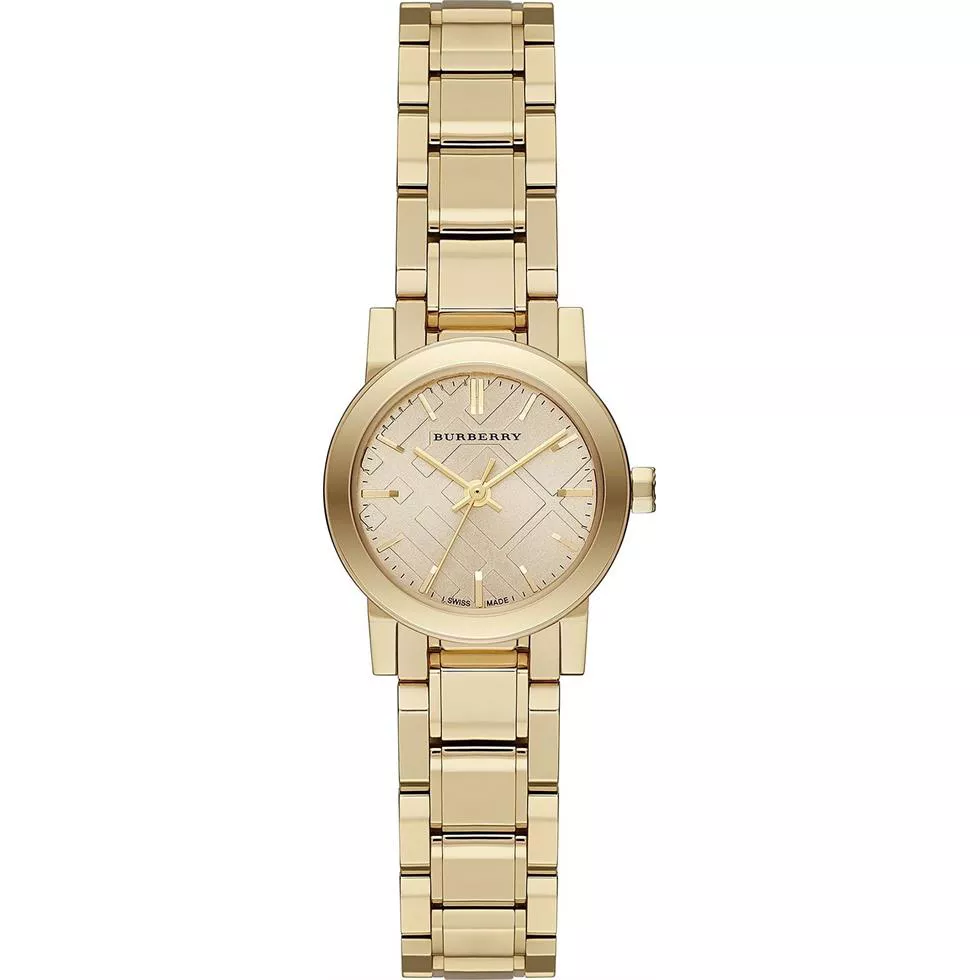 Burberry The City Champagne Unisex Swiss Watch 26mm
