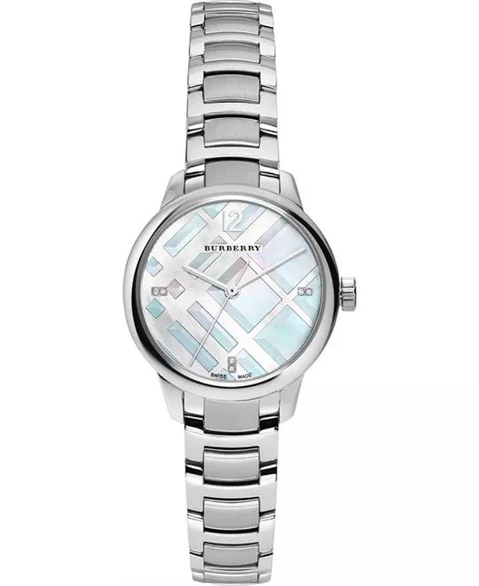 Burberry Women's Classic Round Silver Watch 32MM
