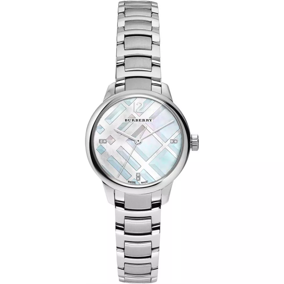 Burberry Women's Classic Round Silver Watch 32MM