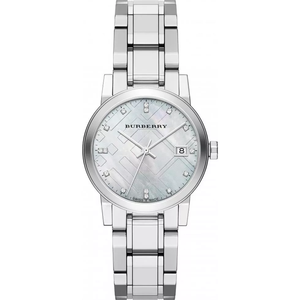 Burberry Women's Swiss Diamond Bracelet Watch 34mm