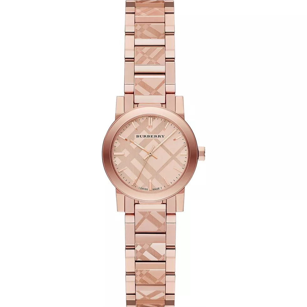 Burberry The City Rose Gold Stainless Watch 26mm 