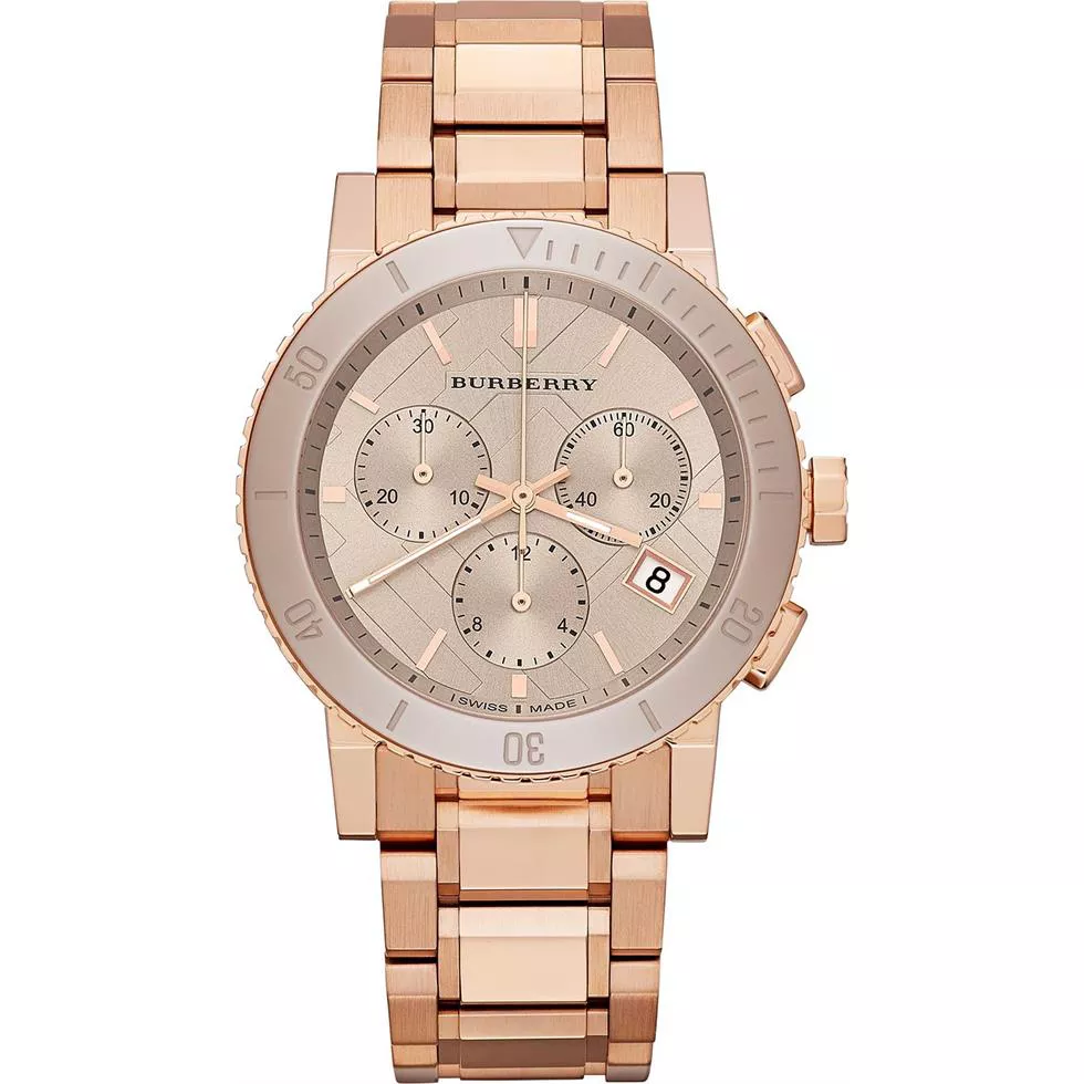 Burberry The City Chronograph Swiss Watch 38mm