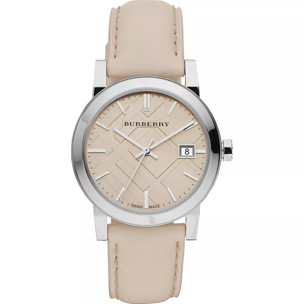 Burberry The City  Women's Swiss Leather  Watch 34mm
