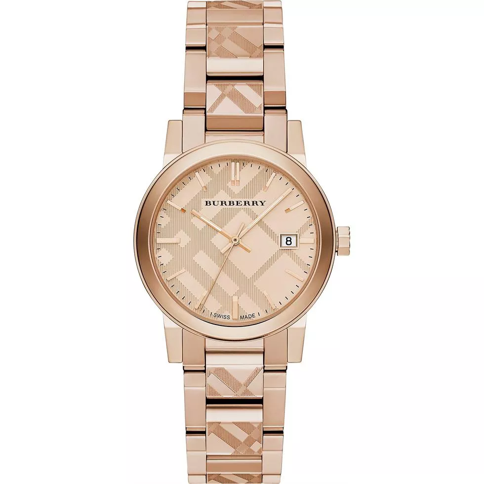 Burberry The City Rose Gold Stainless Watch 34mm