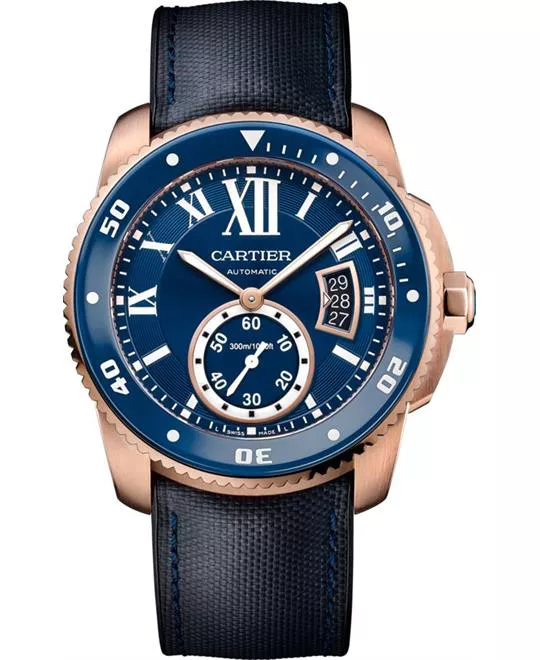 Cartier Calibre De Cartier WGCA0009 Diver Blue Watch 42
