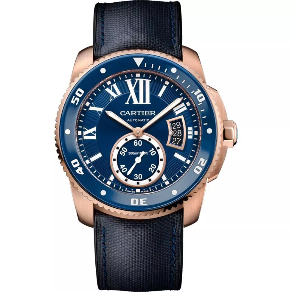 Cartier Calibre De Cartier WGCA0009 Diver Blue Watch 42