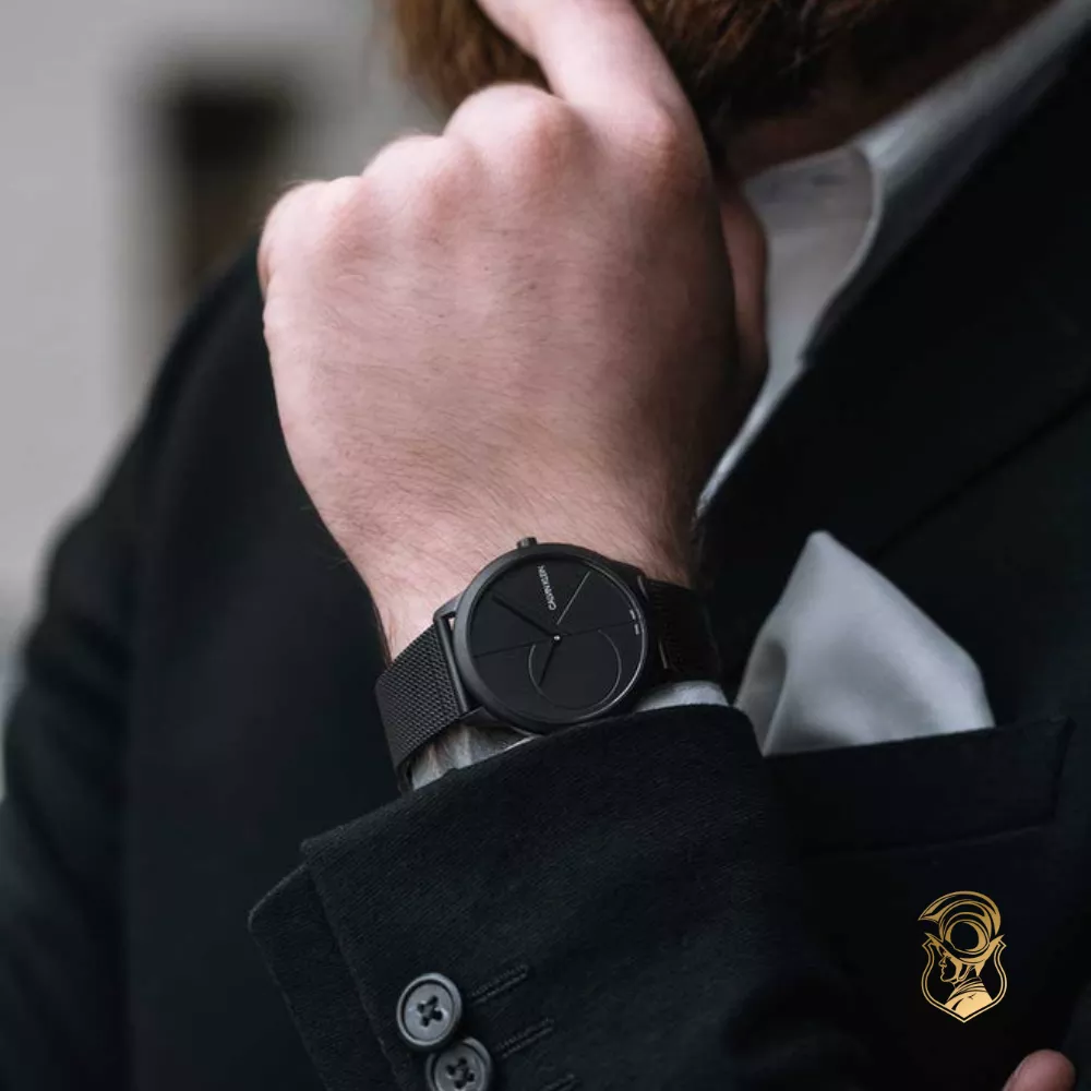 Calvin Klein Minimal Quartz Black Dial Watch 40mm