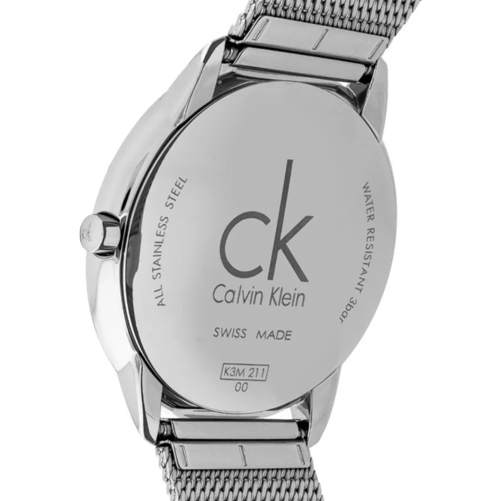 Calvin Klein Minimal Silver Dial Watch 40mm