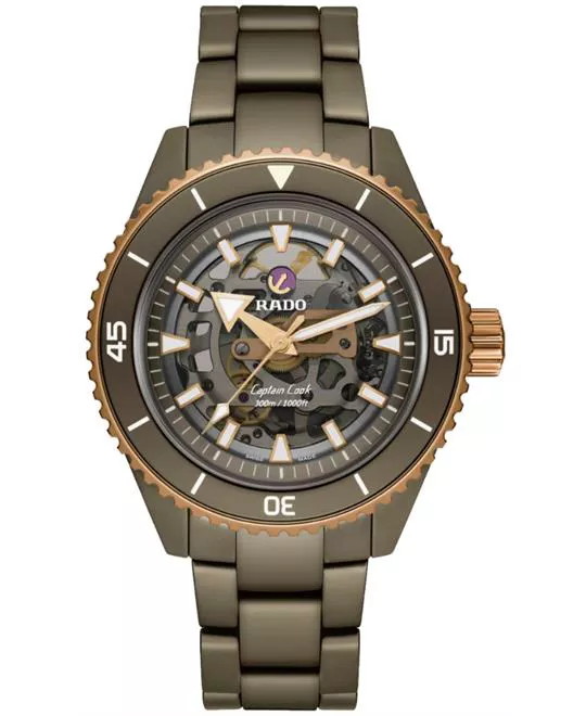 Rado Captain Cook High-Tech Ceramic Skeleton Watch 43mm